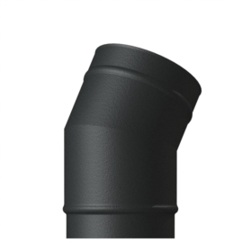 VE 30° Elbow single wall matt black