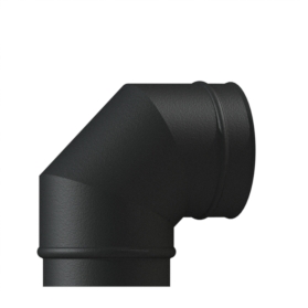 VE 90° Elbow single wall matt black