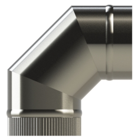 90° Elbow single wall SW316 push fit By Midtherm