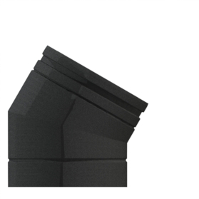 30° Elbow Matt Black Twin wall